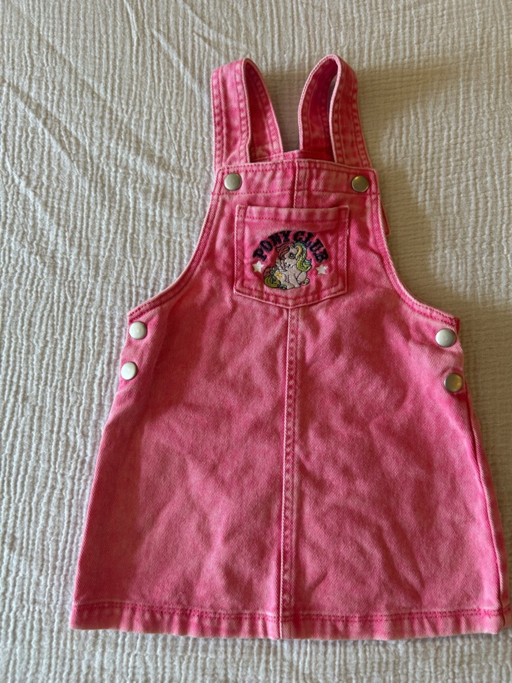 My Little Pony Bright Pink Denim Pinafore Dress